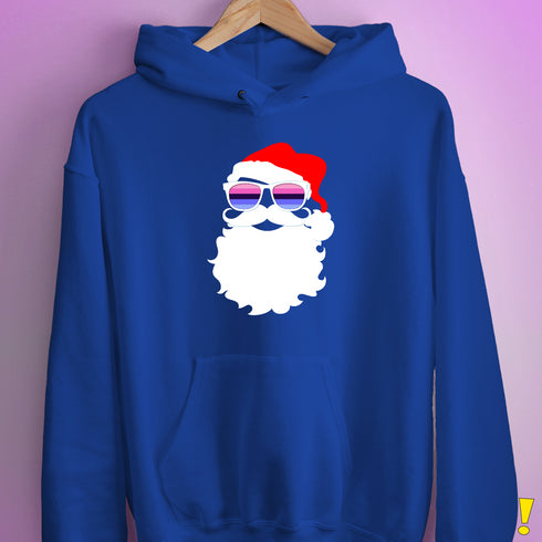 Santa’s Omnisexual Pride Flag Shades Hoodie - Royal Blue